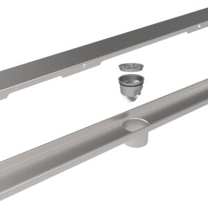 Paslanmaz Klapeli Koku Önleyici Duşakabin Duş Kanalı Yer Süzgeci 60cm