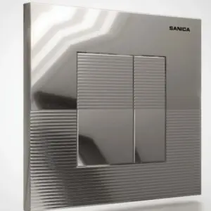 Rezervuar Panel P03 Parlak Krom Boyalı 21 X 18 cm