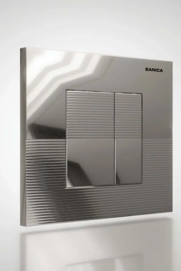 Rezervuar Panel P03 Parlak Krom Boyalı 21 X 18 cm