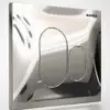 Rezervuar Panel Takımı P01 Parlak Krom Boyalı 21 X 18 Cm