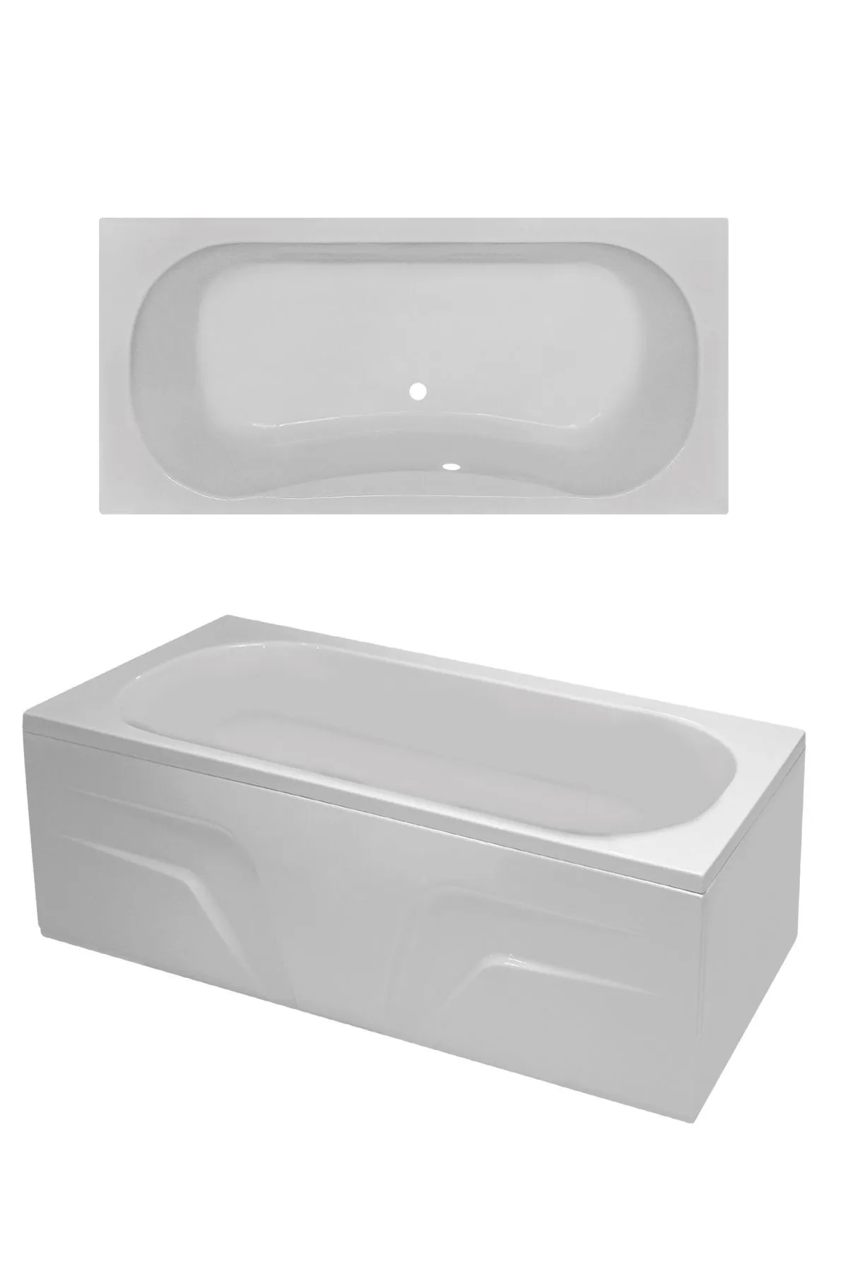 Nova 170*80 Ön Ve Yan Panelli Küvet