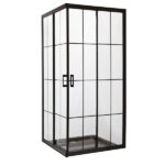 Hawk Kabin 90*90 6mm Siyah Çizgili