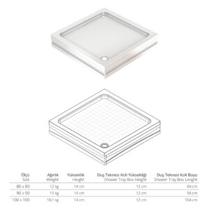 Magna Kare Duş 90*90 (K+A+P)