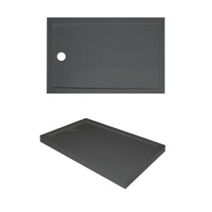 Salerno Dikdörtgen Duş Monoflat 120*90 Siyah