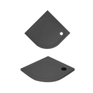 İmola Oval Duş Monoflat 90*90 Siyah